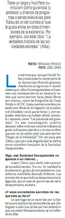 Sociedades SEcretas - daniel Tubau